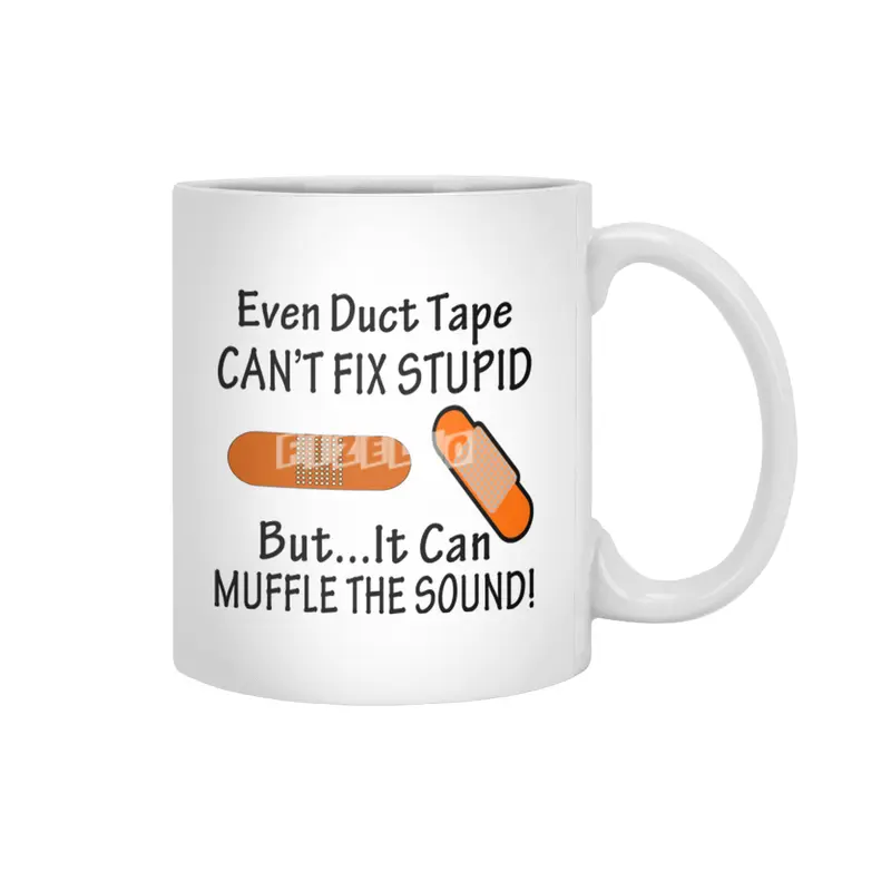 duct tape Beyaz Kupa