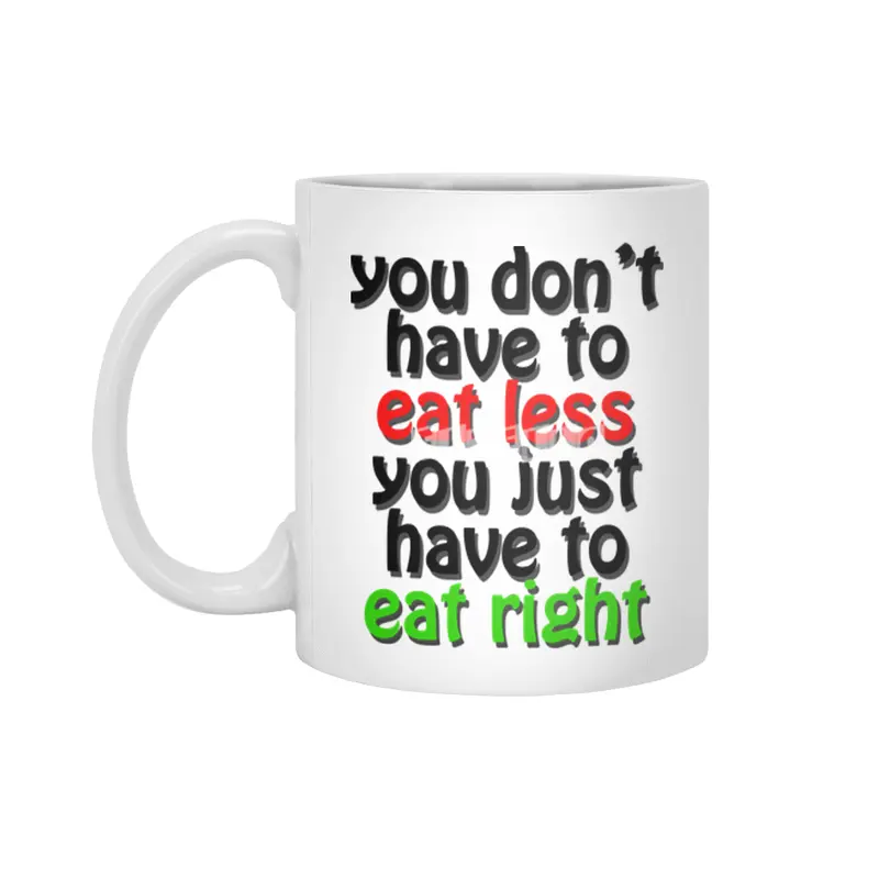 eat right Beyaz Kupa