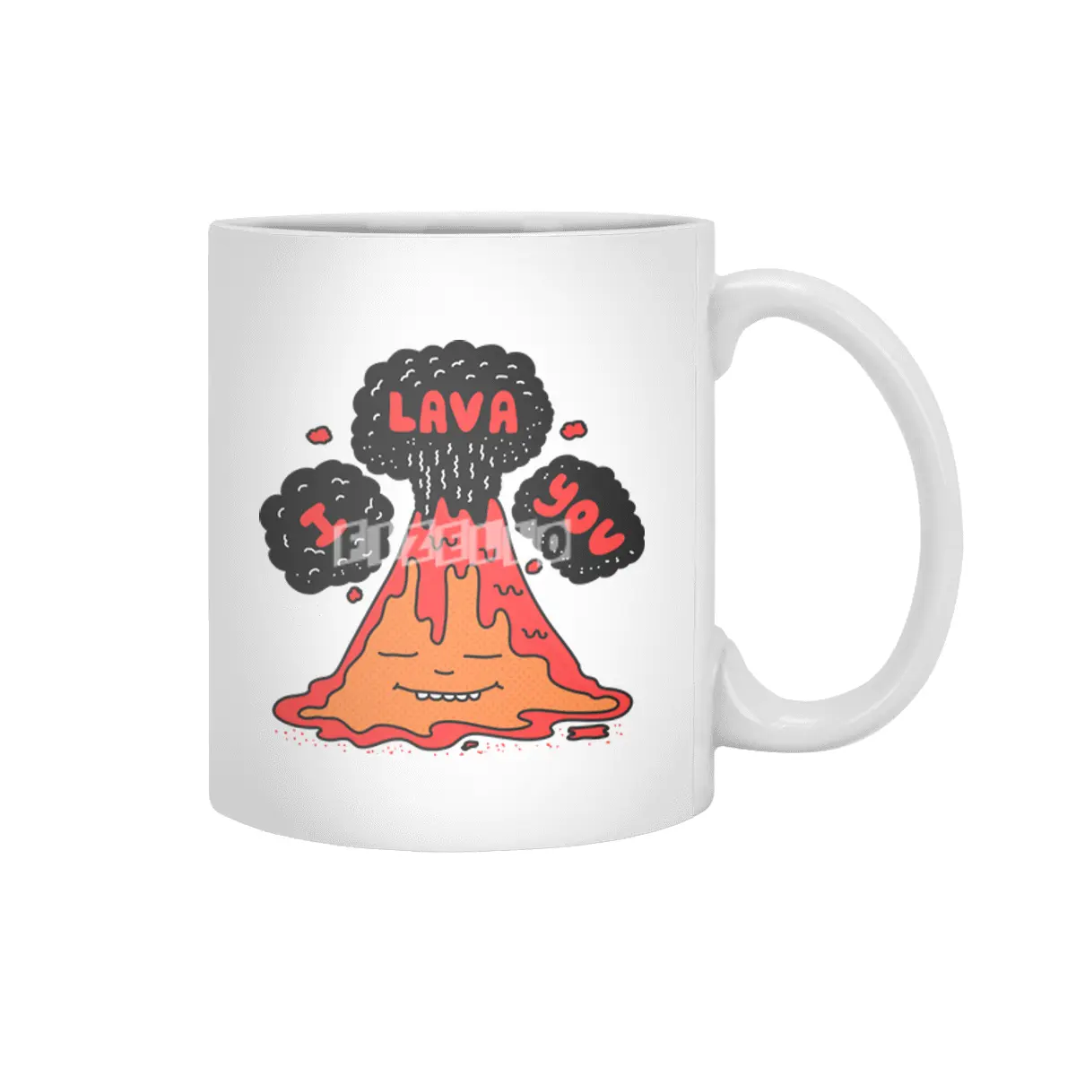 I Lava You Beyaz Kupa