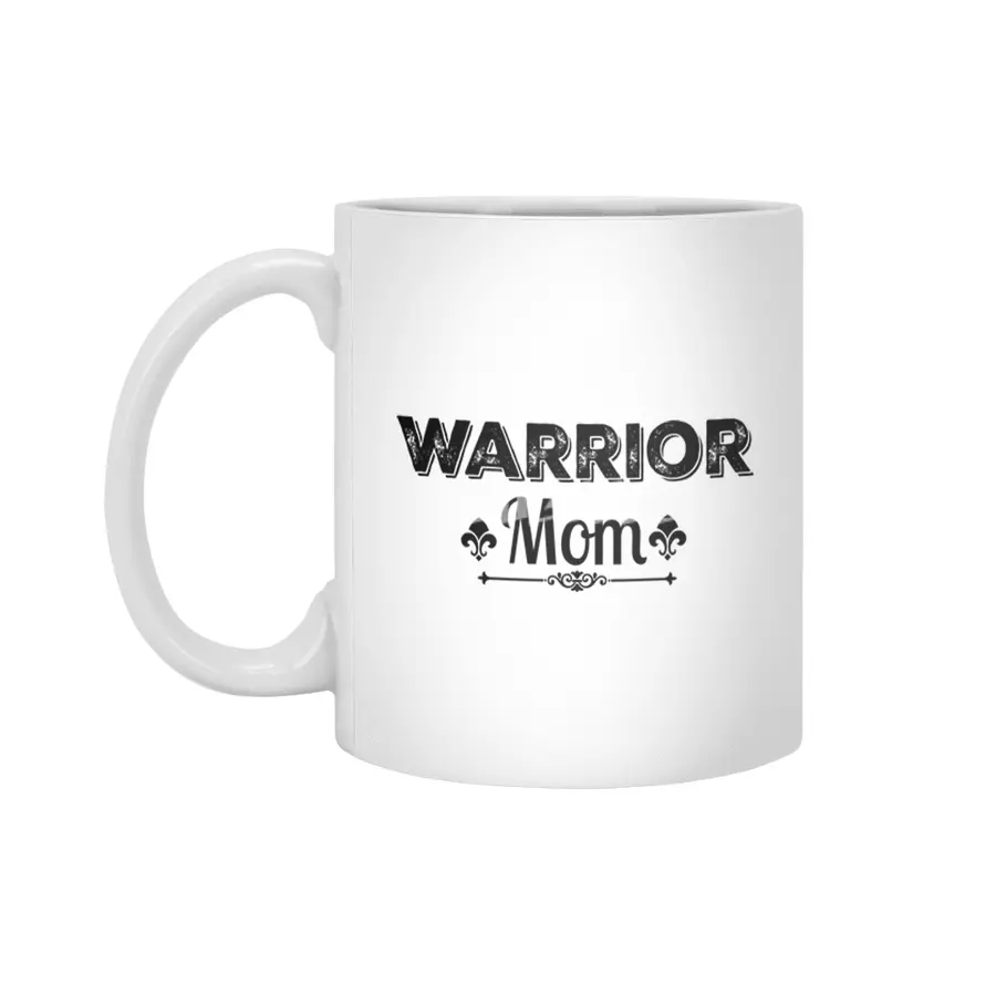Warrior Mom Beyaz Kupa