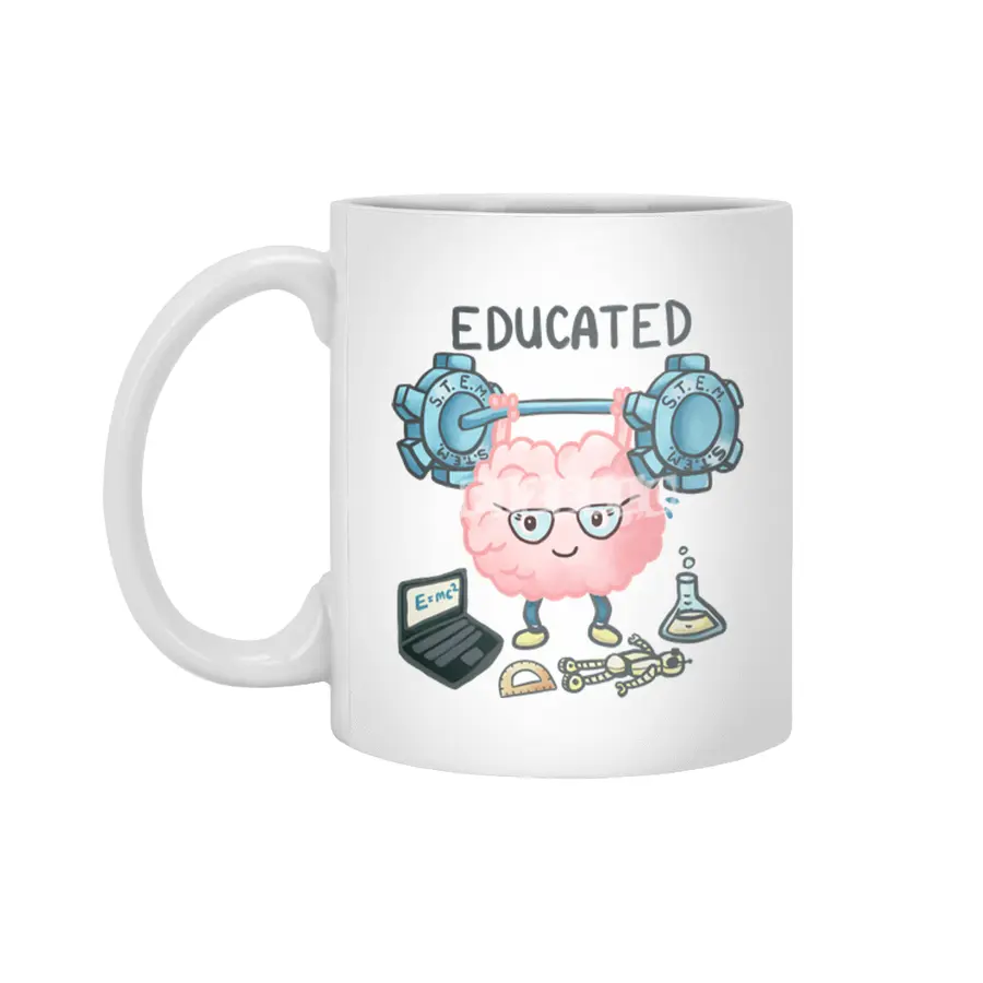 Brain + STEM = Educated Beyaz Kupa
