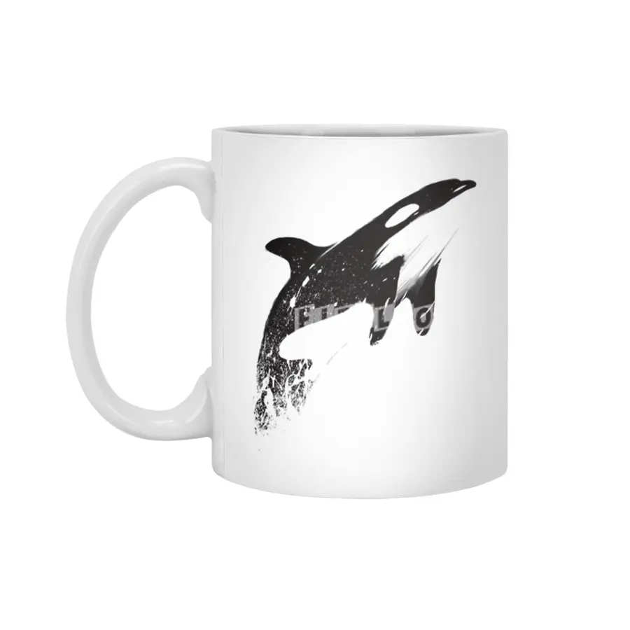 orcas can fly Beyaz Kupa